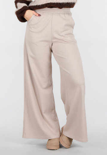Beige Stretch Lounge Broek