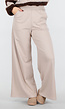 Beige Lounge Broek met Rechte Pijpen