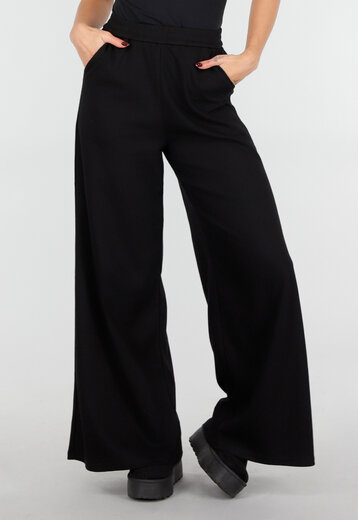 Zwarte Stretch Lounge Broek