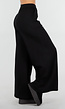Zwarte Lounge Broek met Wijde Pijpen