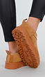 Camel Suède Look Lage Zachte Boots