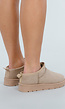 Beige Suède Look Lage Boots