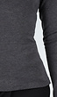 Donkergrijze Top met Lange Mouwen en Hoge Hals