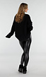 Zwarte High Waist Leatherlook Legging