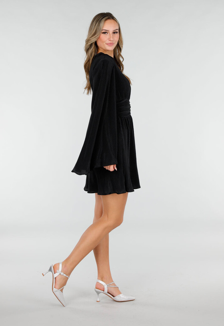 Zilveren Glitter Pumps met Bandjes