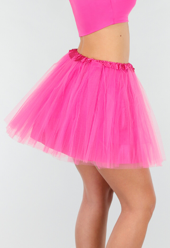 Neon Roze Tule Rok