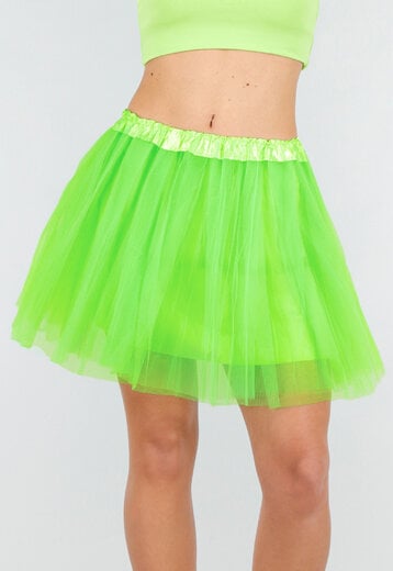 Neon Groene Tule Rok