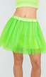 Neon Groene Tule Rok