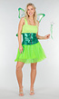 Neon Groene Tule Rok