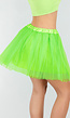 Neon Groene Tule Rok