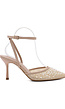 Beige Pumps met Pailetten en Kralen