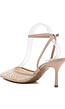 Beige Pumps met Pailetten en Kralen