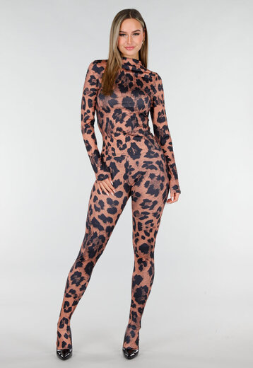 Luipaard Print Two Piece Set