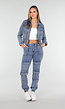 Denim Cargo Set Blauw