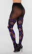 Blauw Roze Panty met Argyle Print