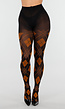 Oranje Bruine Panty met Argyle Print