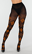 Oranje Bruine Panty met Argyle Print