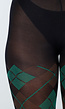 Groene Panty met Argyle Print