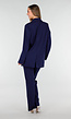 Donkerblauwe Oversized Basic Stretch Blazer