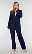 Donkerblauwe Oversized Basic Stretch Blazer