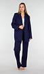 Donkerblauwe Oversized Basic Stretch Blazer