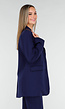 Donkerblauwe Oversized Basic Stretch Blazer