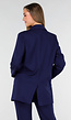Donkerblauwe Oversized Basic Stretch Blazer