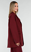 Burgundy Stretch Blazer met Schoudervullingen