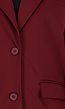 Burgundy Stretch Blazer met Schoudervullingen