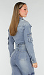 Denim Cargo Jumpsuit Blauw