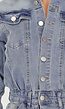 Denim Cargo Jumpsuit Blauw