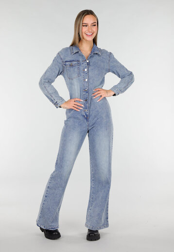 Denim Jumpsuit Blauw