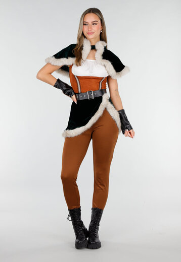 Bruin Viking Kostuum