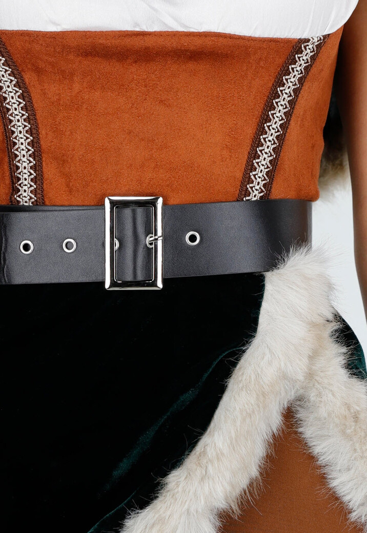 Bruin Viking Kostuum met Bont