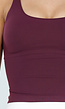 Bordeaux Sport Top met Spaghettibandjes en Pads