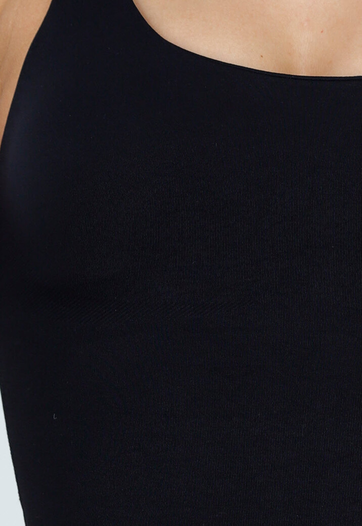 Zwarte Top met Spaghettibandjes en Pads