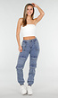 Witte Bandeau Crop Top met Pads