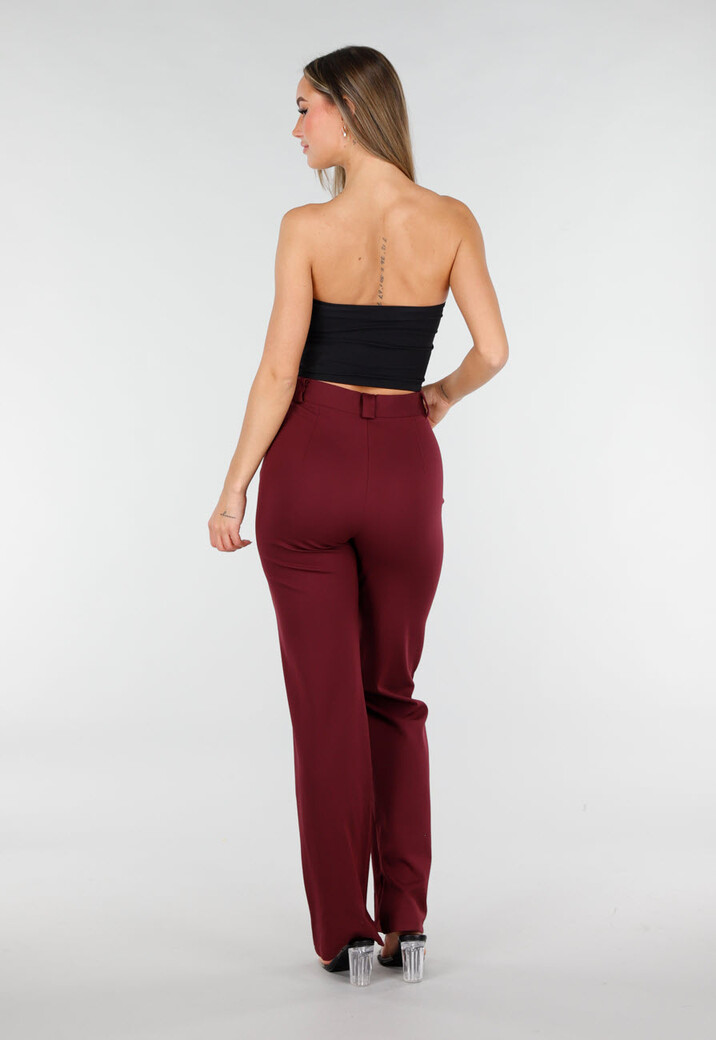 Zwarte Bandeau Crop Top met Pads