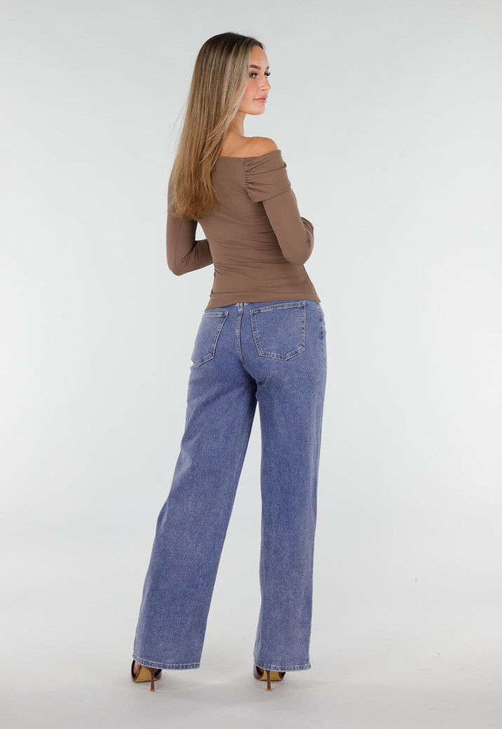 Bruine One Shoulder Stretch Top