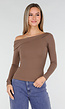 Bruine One Shoulder Stretch Top