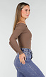 Bruine One Shoulder Stretch Top