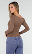 Bruine One Shoulder Stretch Top