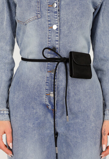 Suède Ceintuur met Mini Pouch