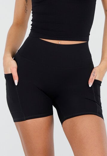 Zwarte High Waist Short