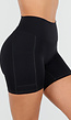 Zwarte Korte Sportlegging met Stretch