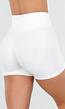 Witte High Waist Sport Short met Stretch