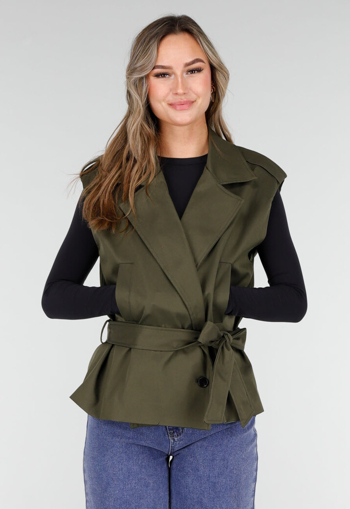 Overslag Gilet Groen