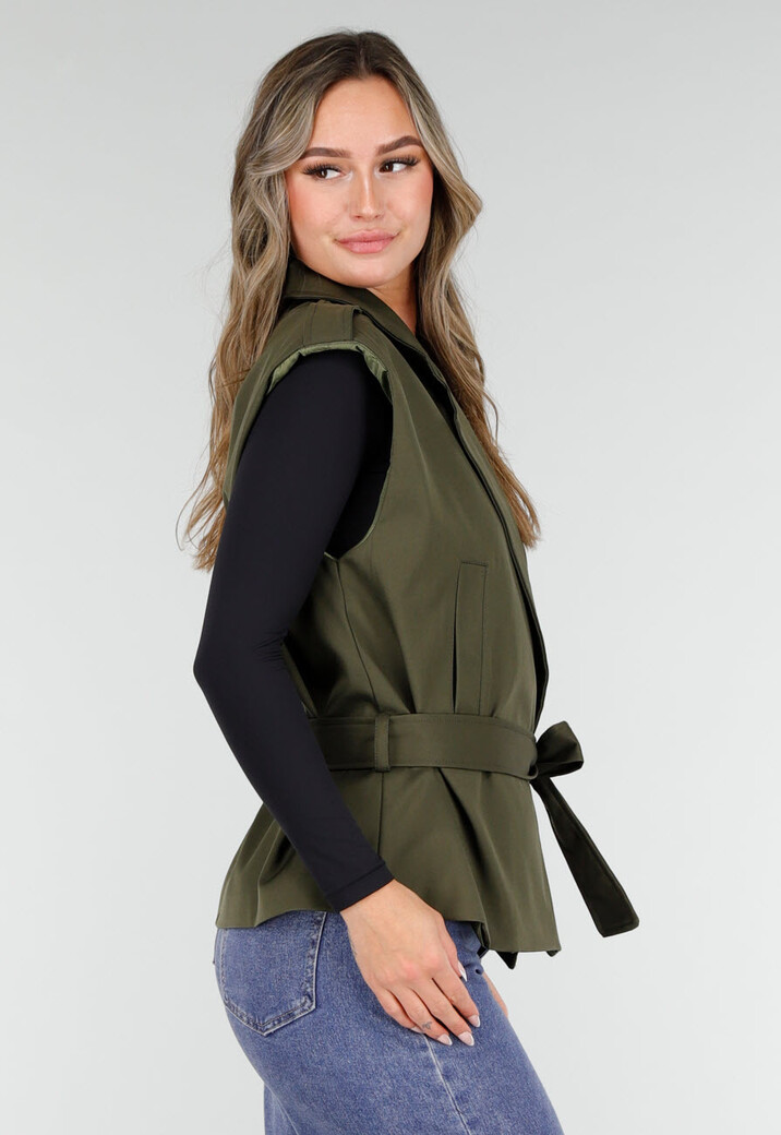 Overslag Gilet Groen