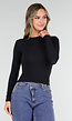 Zwarte Basic Stretch Top