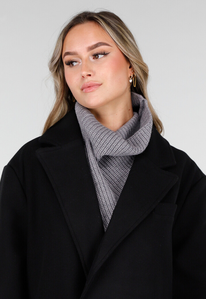 Gebreide Sjaal met Hoge Col